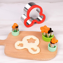 Kitchen Dining Sandwiches Cutter Set, Food Grade Stainless Steel Bread Cookie Vegetable Cutters Mold